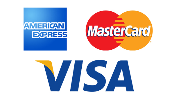 American Express MasterCard Visa